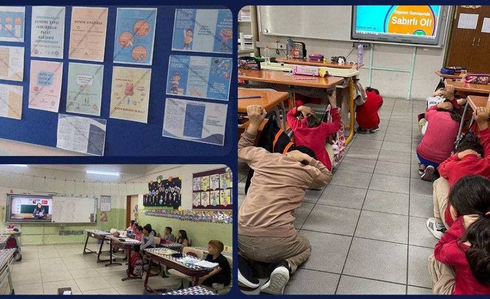 Okullarda Afet Farkındalık Eğitimi Verildi 