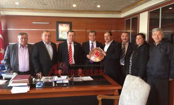 Çorlulu Muhtarlardan Kaymakam Doğan`a Teşekkür Ziyareti