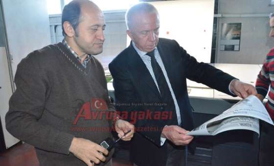 Ergene Haber'in İlk Baskısını Marmaracık Belediye Başkanı Hüseyin Bulut Yaptı
