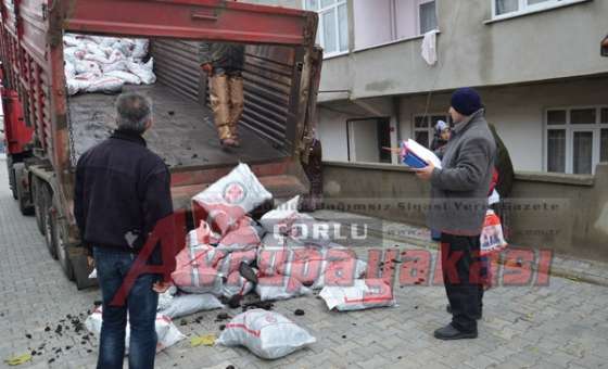 Çorlu Sydv`den Kömür Dağıtımı
