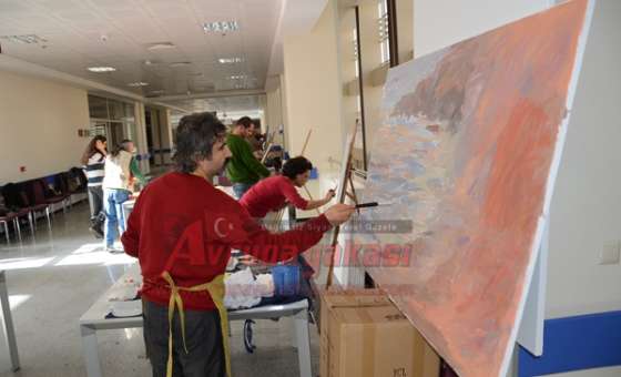 Çorlu Devlet Hastanesi Ressamları Ağırladı