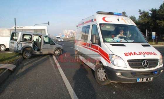 Çorlu'da Kaza 1 Yaralı