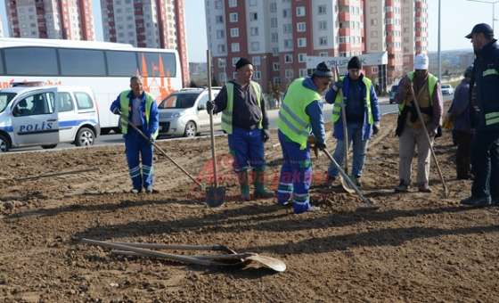 Çorlu Girişinde Çalışmalar Devam Ediyor