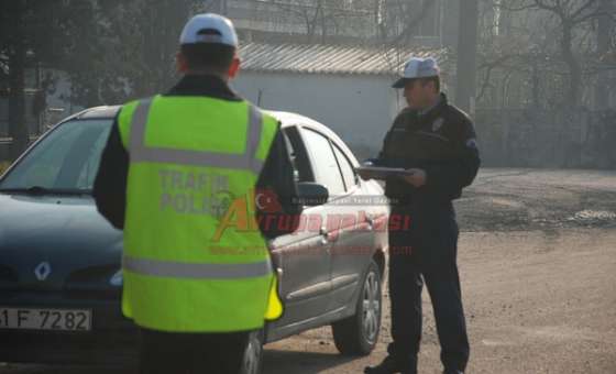 Ergene Polisinden Trafik Denetlemesi