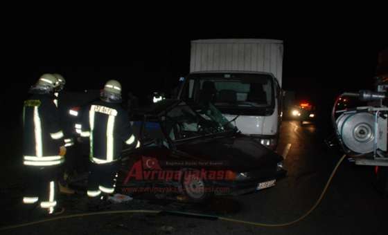 Çorlu – Çerkezköy Yolunda Kaza 1 Ölü 3 Yaralı