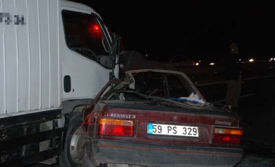 Çorlu – Çerkezköy Yolunda Kaza 1 Ölü 3 Yaralı