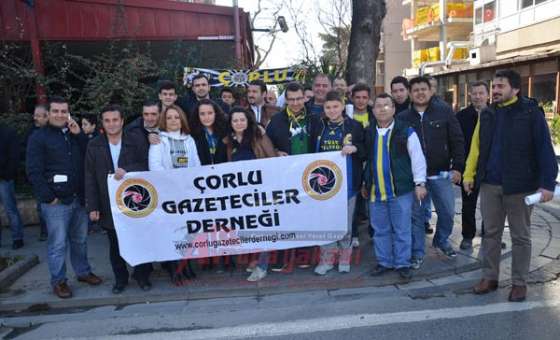 Çorlu Gazeteciler Derneği Fenerbahçe Maçında