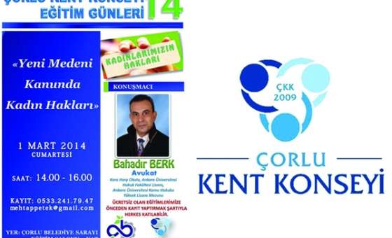 Çorlu Kent Konseyi`nden Kadın Hakları Konferansı