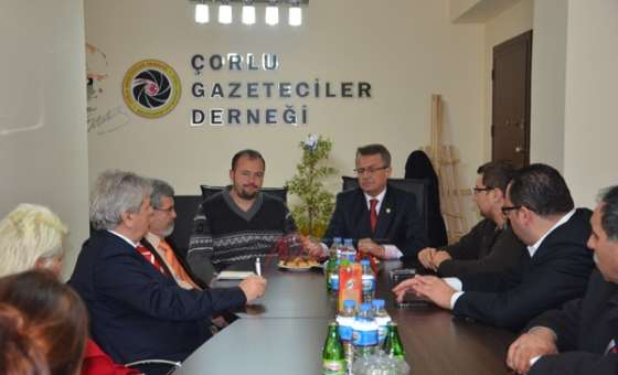 Mhp Tekirdağ Milletvekili Bülent Belen`den Çorlu Gazeteciler Derneği`ne Ziyaret