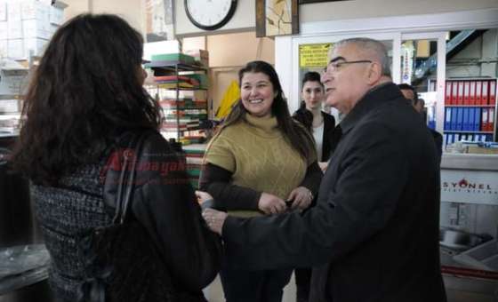 Başkan Baysan Esnaf Gezilerinde Hız Kesmiyor