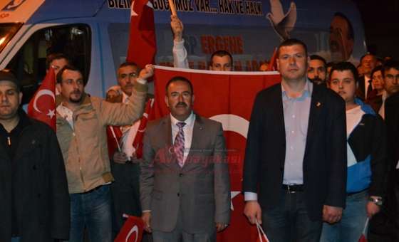 Ergene`de Dsp`lilerden Çanakkale Korteji