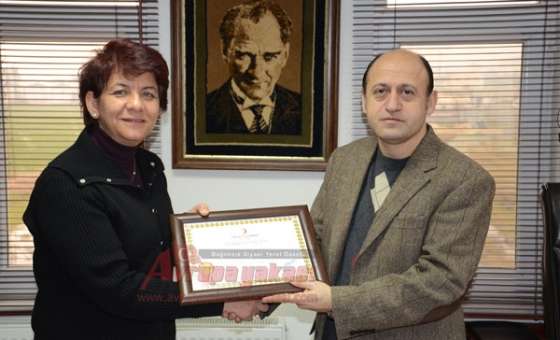 Kızılay Çorlu Şubesi'nden Gazetemize Teşekkür