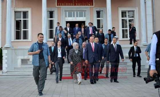 Başbakan Erdoğan Tekirdağ Valiliği'ni Ziyaret Etti