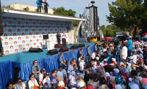 Recep Tayyip Erdoğan Tekirdağ'da