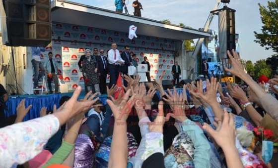 Recep Tayyip Erdoğan Tekirdağ'da