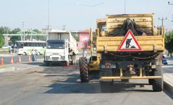 Sağlık Mahallesi`nde Asfaltlama Çalışması