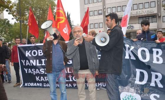 Çorlu'da Kobani Eylemi