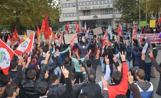 Çorlu'da Kobani Eylemi
