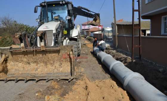 Ergene Belediyesi Yulaflı`da Yol Çalışması Başlattı