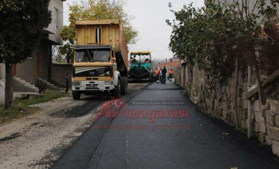 Çorlu Belediyesi'nden Nusratiye Mahallesi'nde Asfaltlama Çalışması