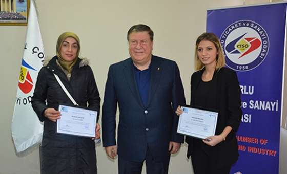 Çorlu Tso`dan Girişimci Adaylarına Sertifika