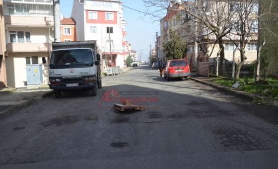 Yol Çökmesine Paletli Önlem