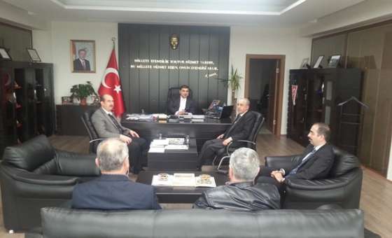 İlim Yayma Cemiyeti Genel Başkanı Tülün`den Kaymakam Kızıltoprak`a Ziyaret