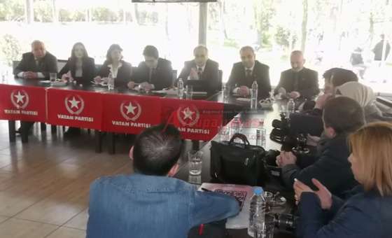 Vatan Partisi Adayları Çorlu'da Basınla Buluştu