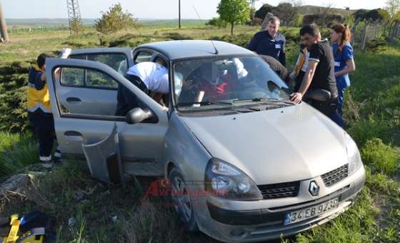 Çorlu'da Kaza; 3 Yaralı