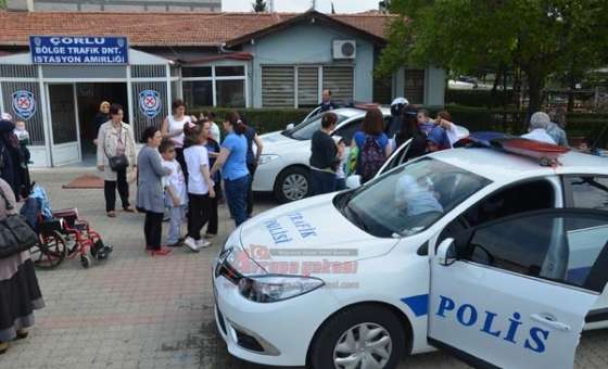 Özel Çocuklardan Bölge Trafik Denetleme İstasyon Amirliği'ne Ziyaret