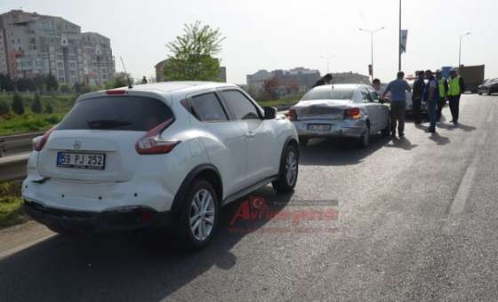 Çorlu'da Zincirleme Trafik Kazası
