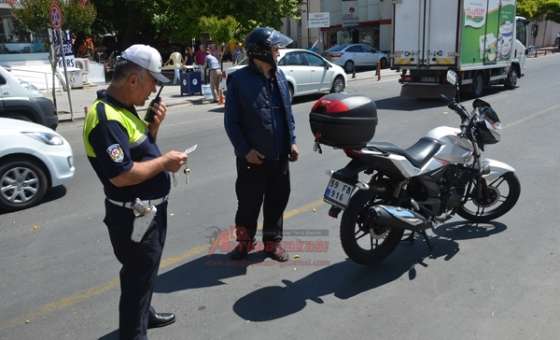 Trafik Ekiplerinden Motosiklet Uygulaması