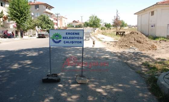 Ergene Belediyesi Su Baskını Yaşanan Bölgede Çalışma Başlattı