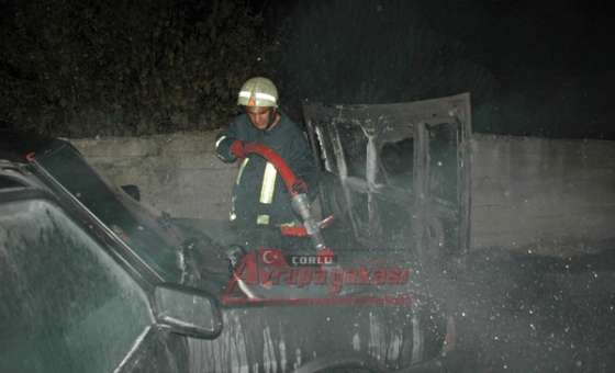 Seyir Halindeki Otomobilde Yangın Çıktı
