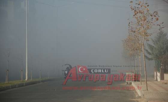 Çorlu`da Sis Etkili Oldu