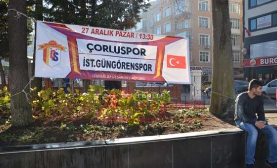 Çorluspor 1947 Maçının Afişleri Billboardlarda