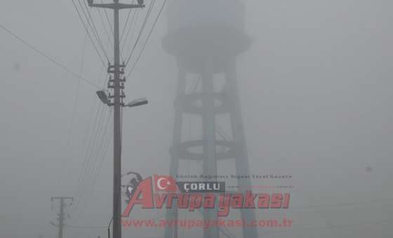 Çorlu`da Sis Etkili Oldu 