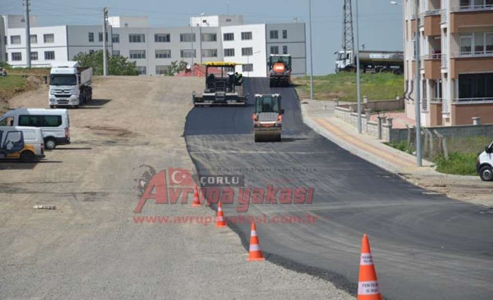 Tekirdağ Büyükşehir Belediyesi'nden Çorlu'ya Asfalt