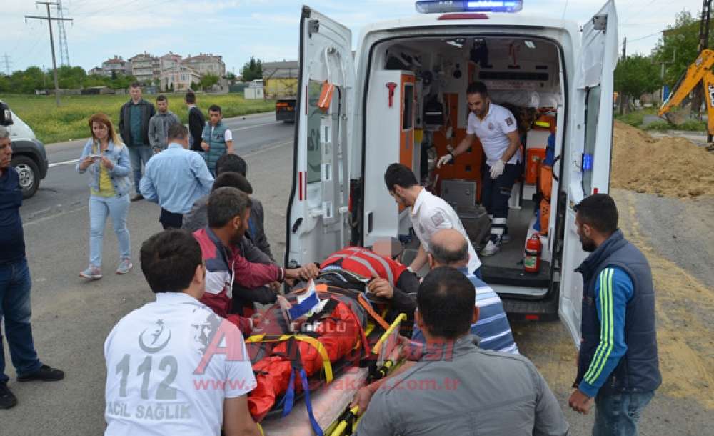 Çorlu'da Trafik Kazası: 1 Yaralı