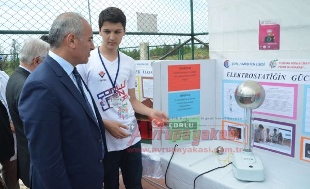 İmkb Çorlu Fen Lisesi'nden Tübitak Fuarı