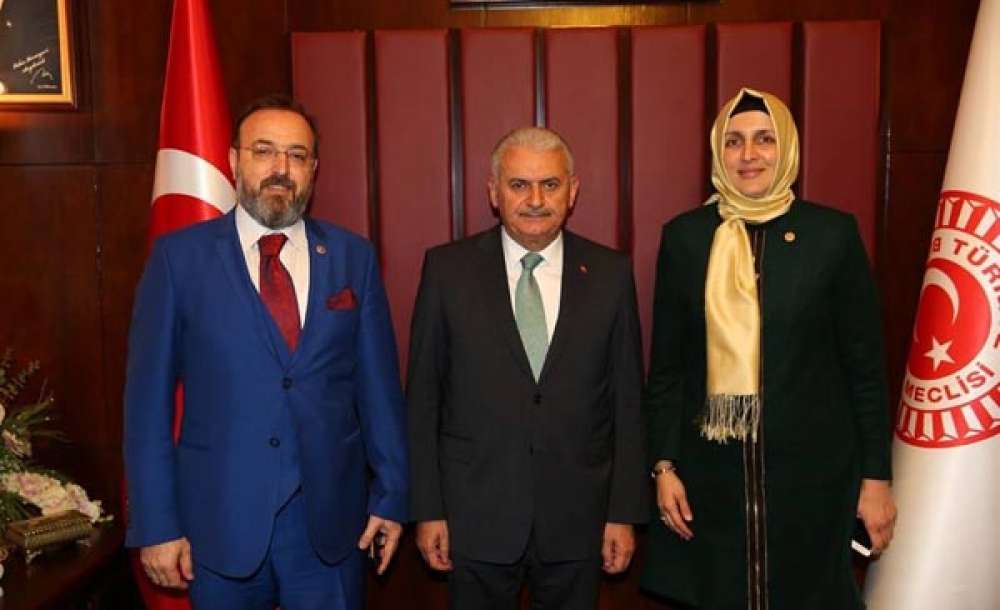 Tekirdağlı Vekillerden Yeni Başbakan Binali Yıldırım`a Ziyaret