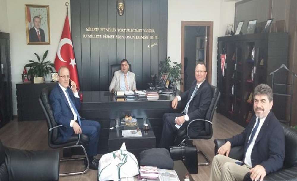 Gülsan Holding`den Kaymakam Kızıltoprak`a Ziyaret