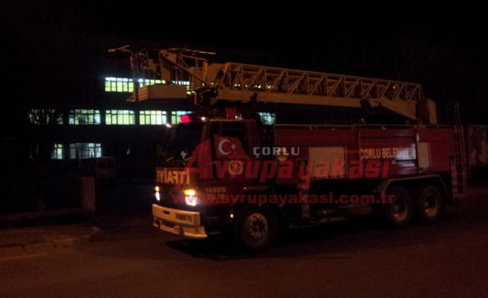 Fabrikanın Bahçesine Yıldırım Düştü