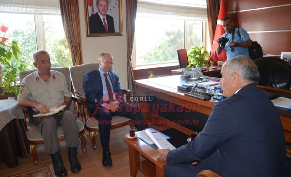 Kaymakam Kılıç'tan Vali Ceylan'a Çorlu Brifingi