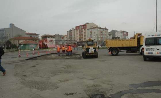 Çorlu Otogarına Asfalt