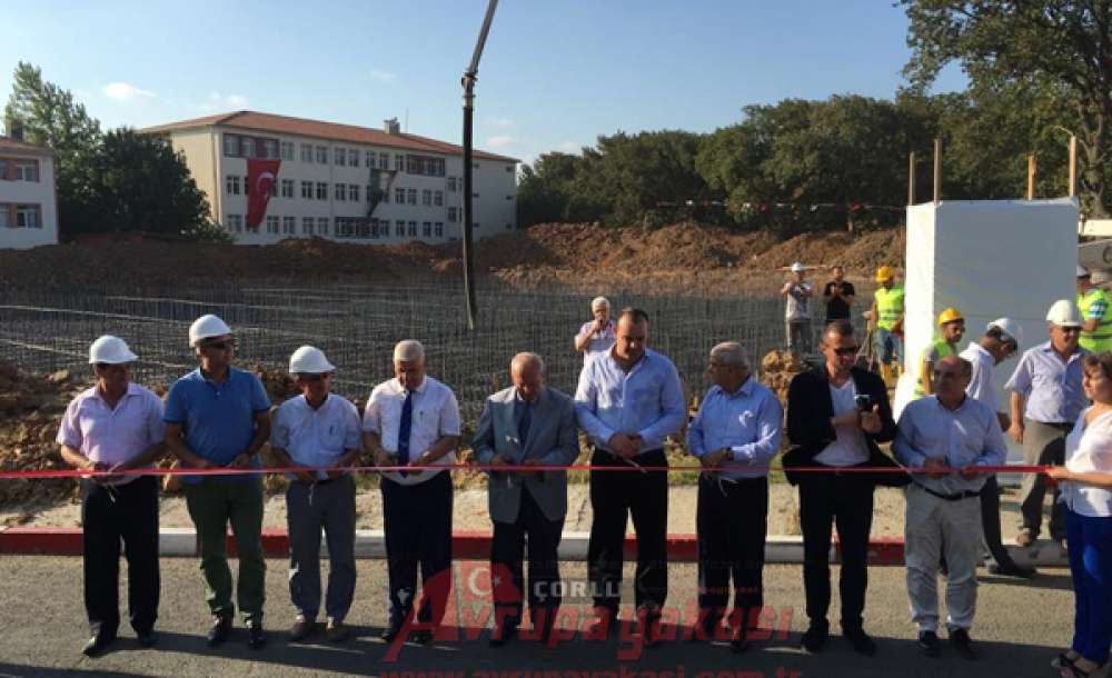 Ergene Kapalı Spor Salonunun Temeli Atıldı