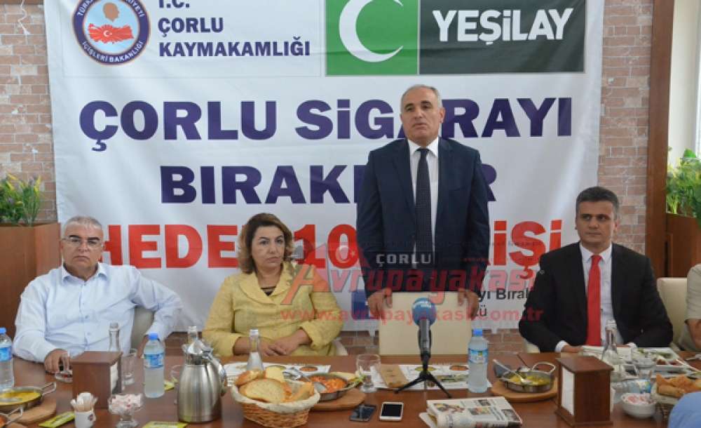 Çorlu Kaymakamı Levent Kılıç;“Sigarayı Bırakacak Bin Kişi Arıyoruz”