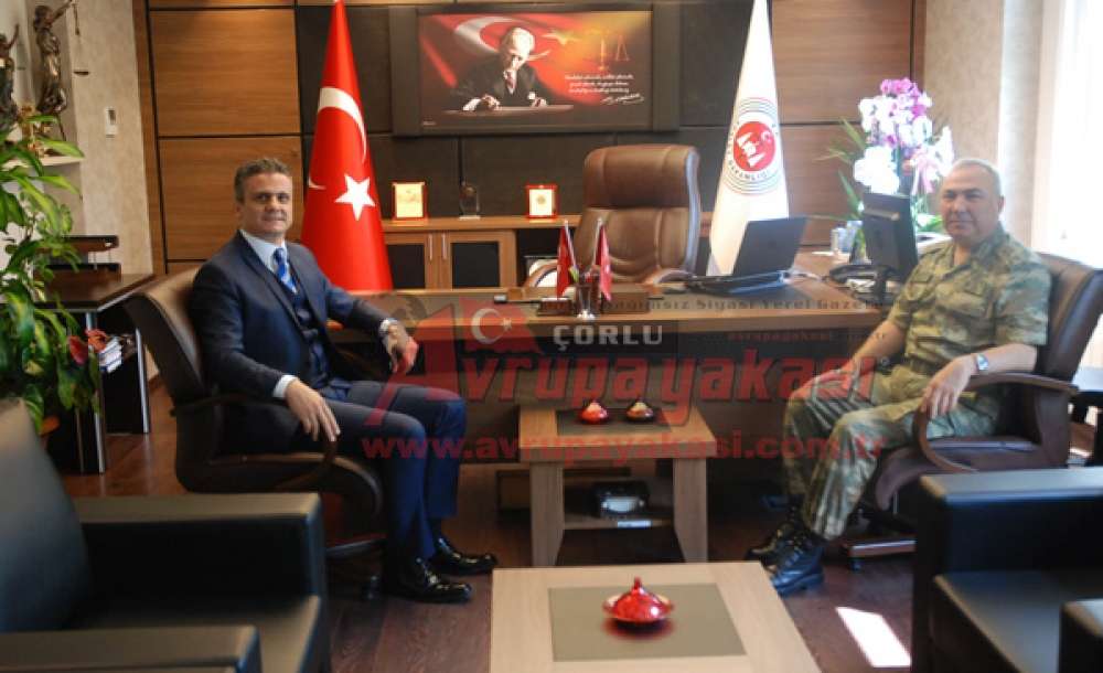 Garnizon Komutanı Alparslan'dan Başsavcı Sekücü'ye Ziyaret