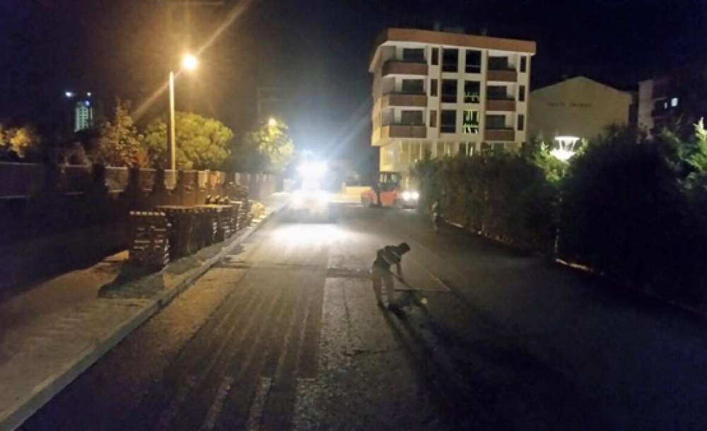 Çorlu Belediyesi'nden Gece Mesaisi