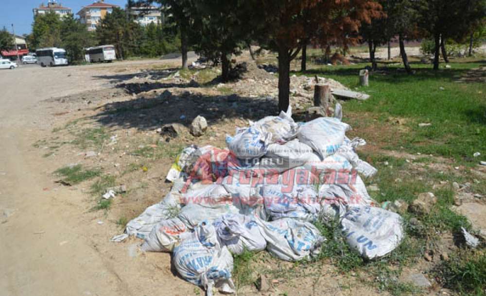 Hastane Bahçesi Çöplüğe Döndü